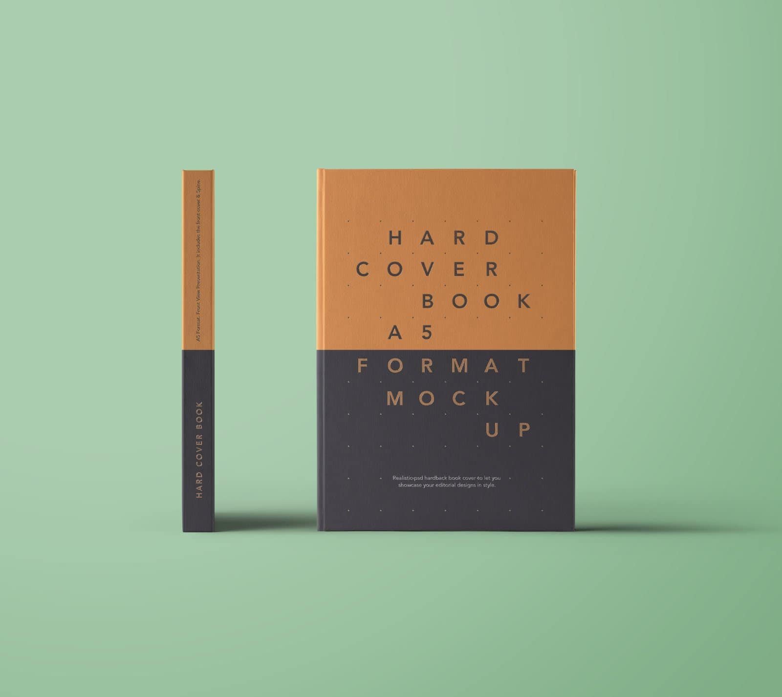 Front-View-Hardcover-Book-Mockup | taghana